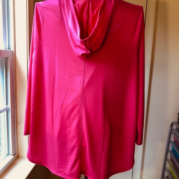 Lane Bryant pink v-neck hoodie 22/24 - Picture 6 of 6